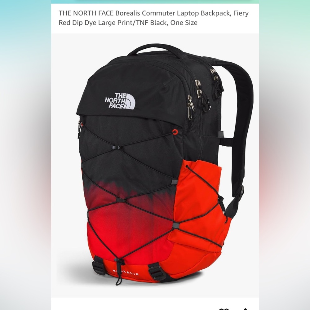 New in package North Face backpack red black commuter borealis laptop bag